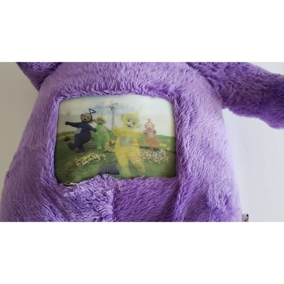 1998 Hasbro Playskool Teletubbies Tinky Winky Tummy Glow Purple Plush Doll - Picture 5 of 7